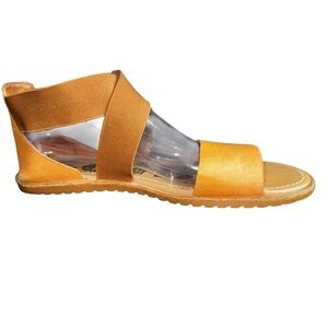 SOREL Ella Crisscross Sandal – Camel Brown Leather – Women’s Size 10